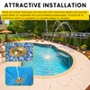 DearChan Swimming Pool Spa Brass Deck Jet Fountain Crown Nozzle