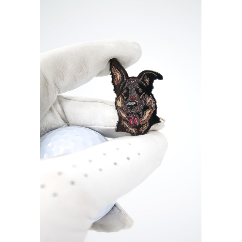 MULLIGAN HOOLIGAN German Shepherd Dog Golf Ball Marker + Magnetic