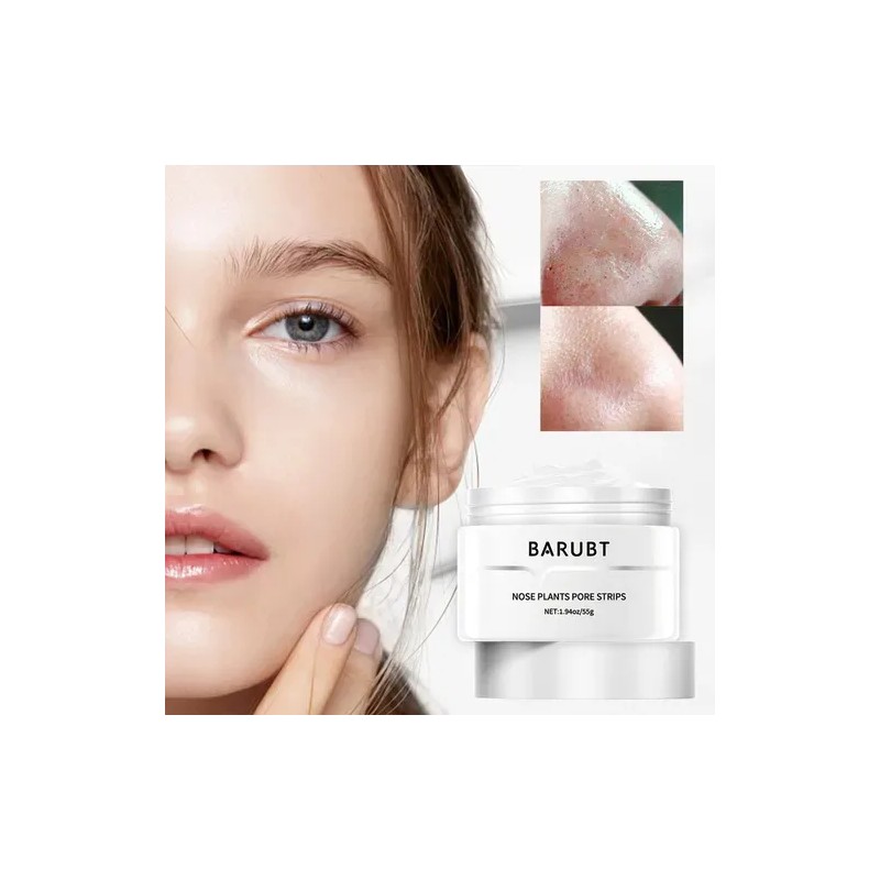 Barubt Mascarilla Para Puntos Negros 55g + 60 Pzs Papel