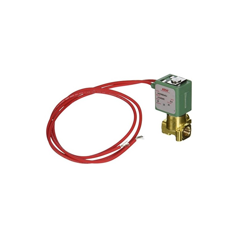 ASCO U8256B045V-24/DC Brass Body Direct Acting Subminiature Solenoid Valve, Open