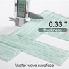 Lovdeco Light Green Water Wave Glass Subway Tile, 3 x