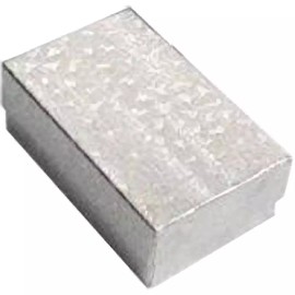 FindingKing 15 Cotton Boxes Silver Pendant Charm Jewelry Displays
