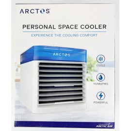 Arctos Portable Personal Space Air Cooler (AC) White 3 Speed - New in Box