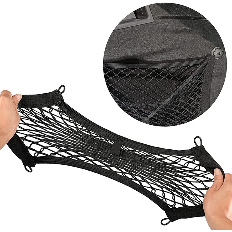 BetterJonny 2pcs Car Mesh Cargo Net, 25X45cm Cargo Nylon Net