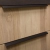 Viefe Hafele Ona Aluminium Profile Handle Brushed Black Kitchen Cabinet