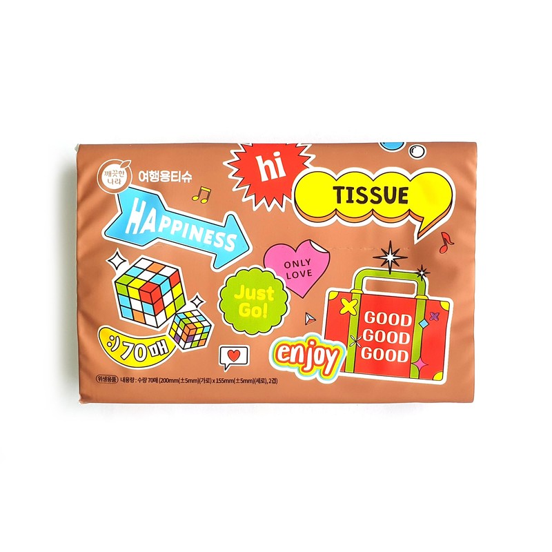 Travel Pocket Tissues Packs (Soft Pack) 70 Sheets per pack