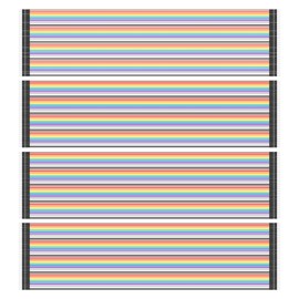 CERRXIAN 160pcs 30cm/11.8 inch Breadboard Jumper Wires, Dupont Wire Ribbon Cables Assorted Kit Male to Male Multicolored Ribbon Cables (4x40PCS)