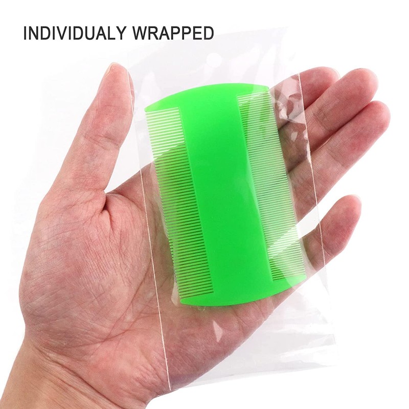 Disposable Lice Combs Individually Wrapped, 20 Pack Dandruff Comb Remover