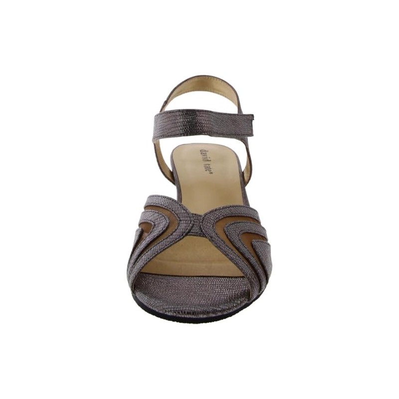 David Tate Admire Pewter Lizard Print 5 M (B)