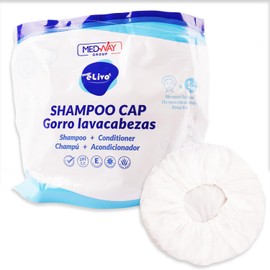 MedVance No Rinse Shampoo Cap | Rinse Free Shower Cap that Shampoos & Conditions | PH Balanced & Hypoallergenic Waterless Hair Wash | 1 Pack