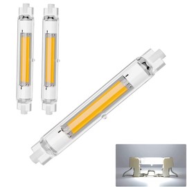 GFDYTG R7S LED 118 mm Dimmable Lamps, 30 W Rod Replacement for 300 W 118 mm Halogen Rod, R7S LED Cool White 6000 K COB Bulb, 3000 LM No Flickering, 360° Beam Lighting, AC 220-240 V, Pack of 2