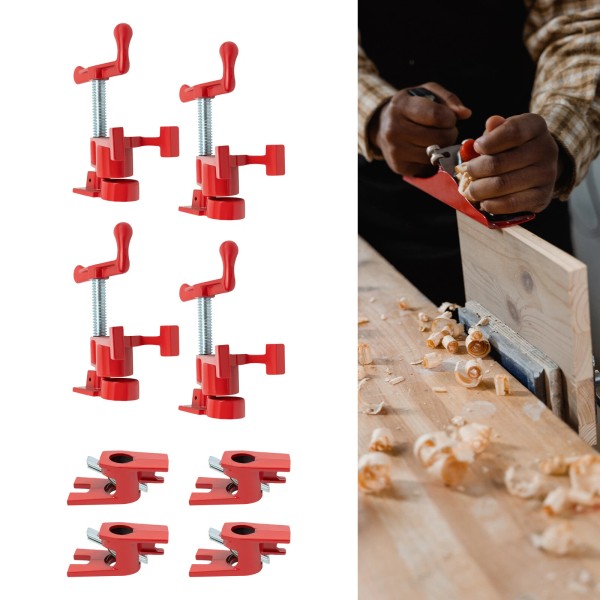 Unbranded 4 Pack 3/4" Wood Gluing Pipe Clamp Set PRO