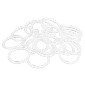 uxcell Silicone Rubber O-Ring, 28mm OD, 22mm ID, 3mm Width, VMQ Seal Rings Gasket, White, Pack of 20
