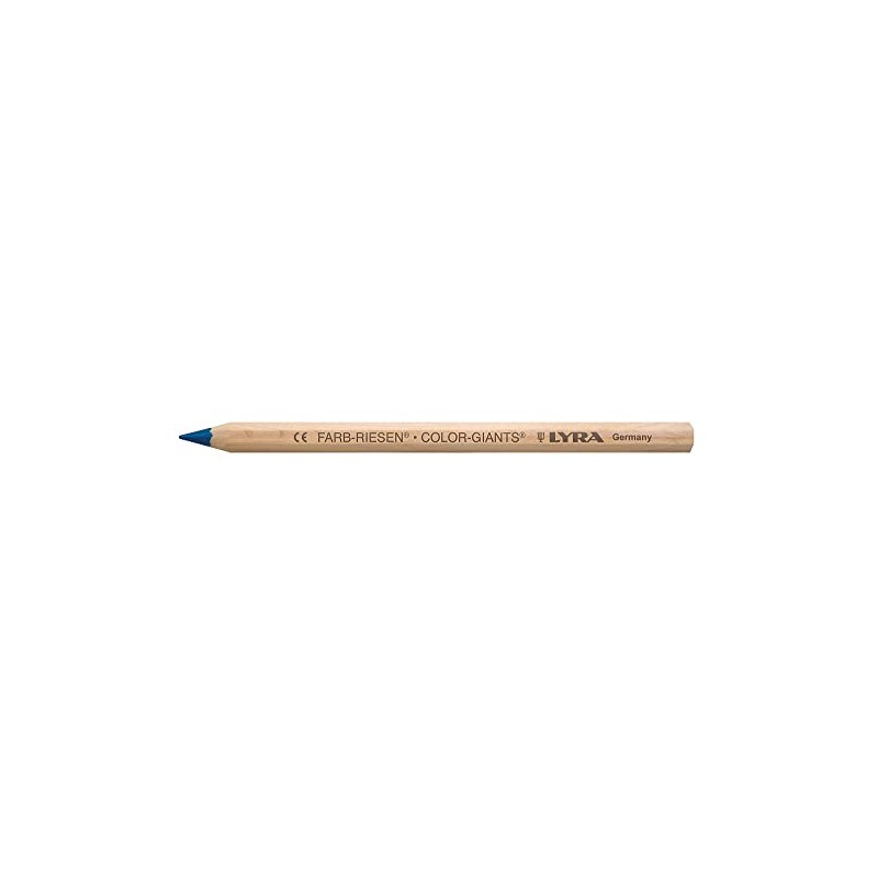 LYRA Colour Giant Natural Cardboard Case with 12 Coloured Pencils,