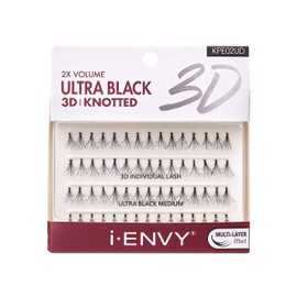 i-ENVY 2X Volume 3D Ultra Black Individual Lashes (2 PACK, Medium)