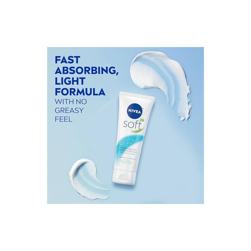 NIVEA Soft Moisturizing Creme, 2.6 Ounce (Pack of 3)