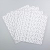 5 Sheets 1 Inch White Number Stickers for Marking, Classifying,