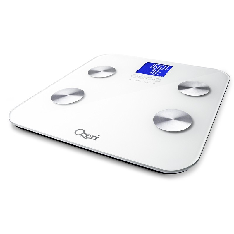 Ozeri Touch 440 Lbs Total Body Weight Scale (Body Fat,
