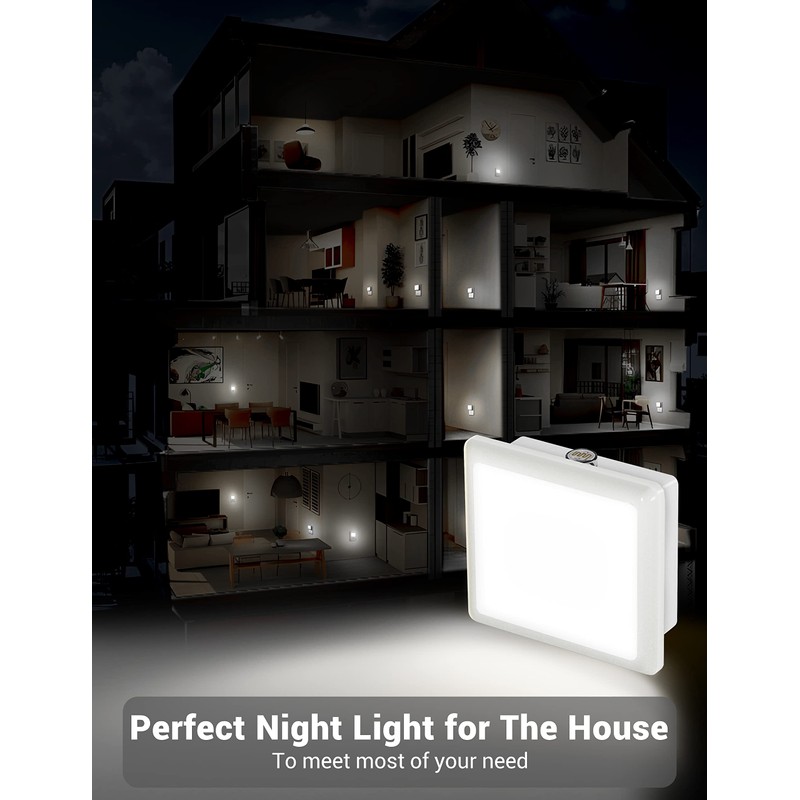 JandCase LED Night Light, Night Light Plug into Wall with