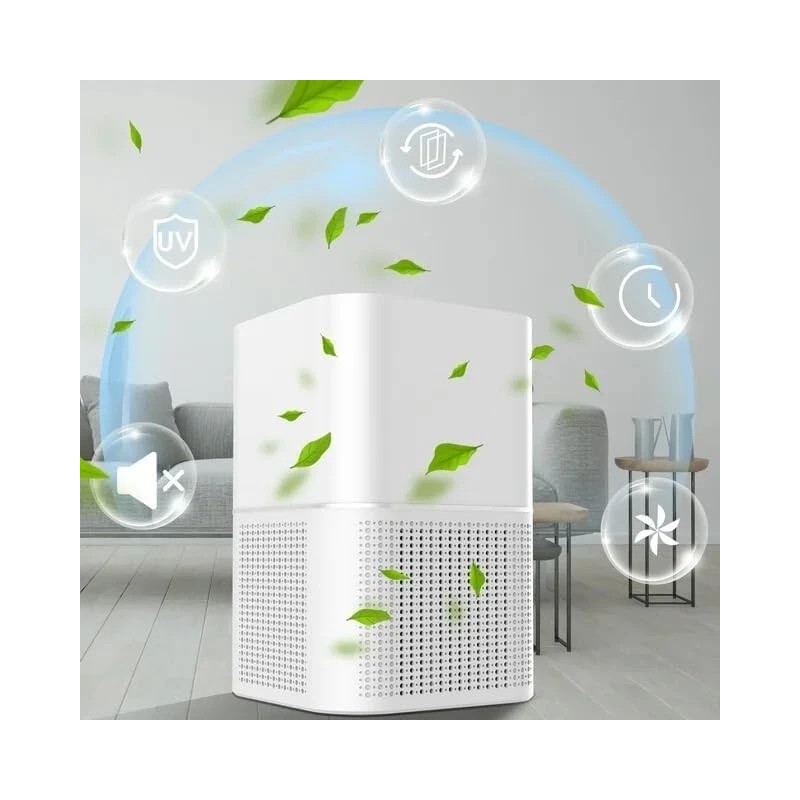 Epsilon Air Purifier for Home H13 HEPA Filter Large Rooms