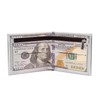 LUI SUI Men Us Dollar Bill Wallet Billfold Leather Credit
