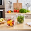 H.JSS WDJS 24 Oz Round Glass Food Storage Container, 3