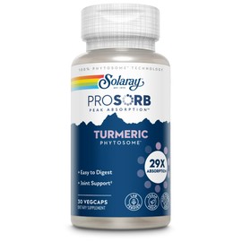 SOLARAY Turmeric Phytosome 500 mg - 29X Absorption Curcumin Supplements - Easy-to-Digest Turmeric Capsule for Joint Support - Vegan and Made Without Soy - 60-Day Guarantee - 30 Servings, 30 VegCaps