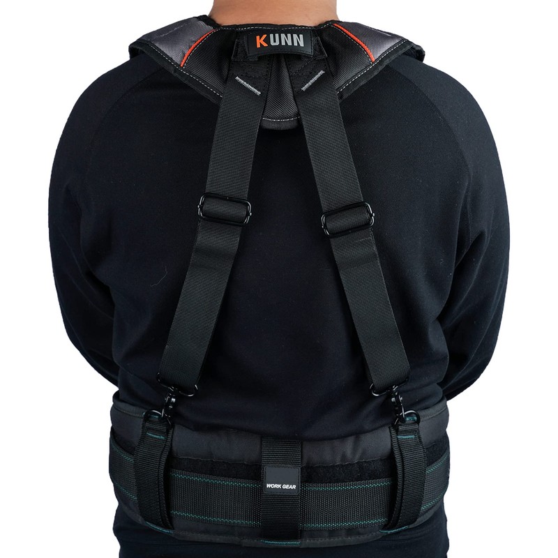 KUNN Tool Belt Suspenders Padded Carpenter Construction Electrician Work Suspender