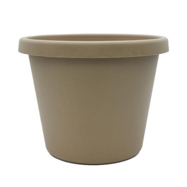 The HC Companies Prima Round Plastic Plant Pot w/Rolled Rim - Lightweight & UV Resistant Flower Pot for Herbs & More - Outdoor & Indoor Plant Pots w/Drainage (20 inch, Sandstone, Pack of 1)