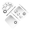 FOMIYES Cosmetic Makeup Nail Art Palette 3 Sets Stainless Steel