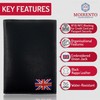 Moirento, UK Passport Cover - British, Union Jack, RFID Blocking,