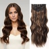 Glam Clip-in Hair Extensions - Chocolate (Brown)