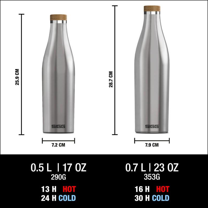SIGG - Insulated Water Bottle - Meridian Brushed - Leakproof