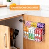 AIEVE Magnetic Drink Packet Organizer, 2-Tier Fridge Organizer Cabinet Door