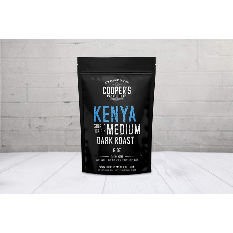 Kenya AA Medium-Dark Roast Coffee Beans, Single Origin Ground Coffee
