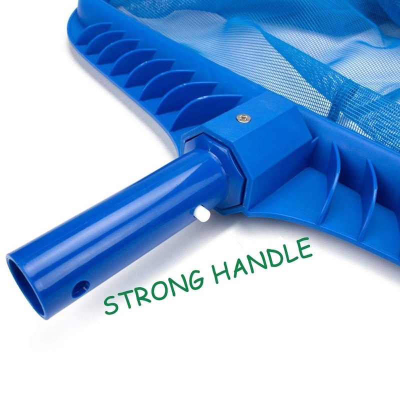 AKVOLIVE Upgraded Pool Skimmer Net, Heavy Duty Leaf Rake for