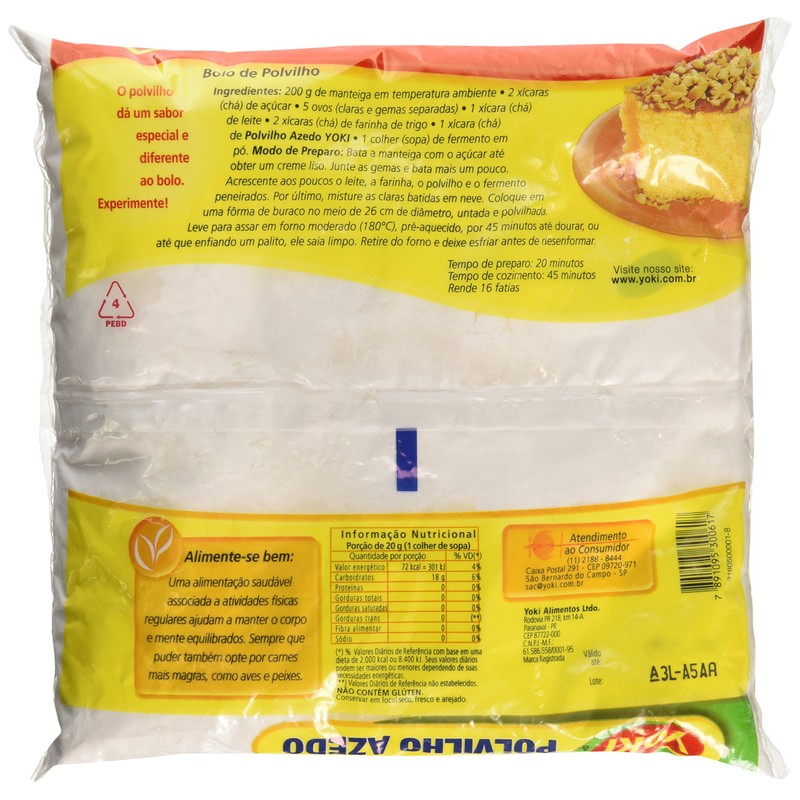 Sour Starch - Polvilho Azedo - Yoki - 17.6 (oz