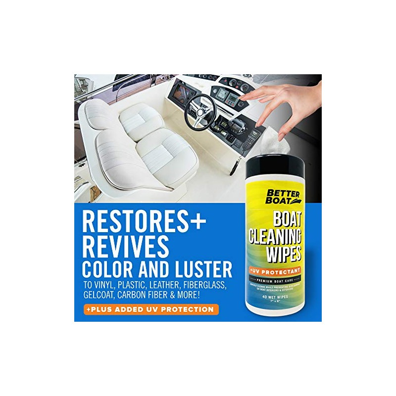 Better Boat Cleaner Wipes with UV Protection for Marine and