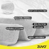 Zuvo Microfibre Cloth For Car(12-Pack)- Ultra Soft, Scratch Free, Highly