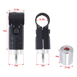 Φ28 Director Pipe, Car Roof Carrier Bar, Spacia Pipe, Erector Pipe, Attachment, NVAN High Jet Cargo, Etc., NSJ-1*4 (Set of 4 & Metal Joints)