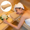 Mobestech Sauna Neck Rest Simulated Rattan Sauna Pillow Sauna Backrest