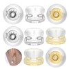 Earring Backs for Droopy Ears, 18K Gold Silicone Earring Backs