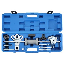 ATPEAM 9-Way Slide Hammer Puller Set | Wrench Adapter Axle Bearing Hub Auto Set, Axle Front Rear Wheel Bearing Dent Hub Gear Puller Remover Set