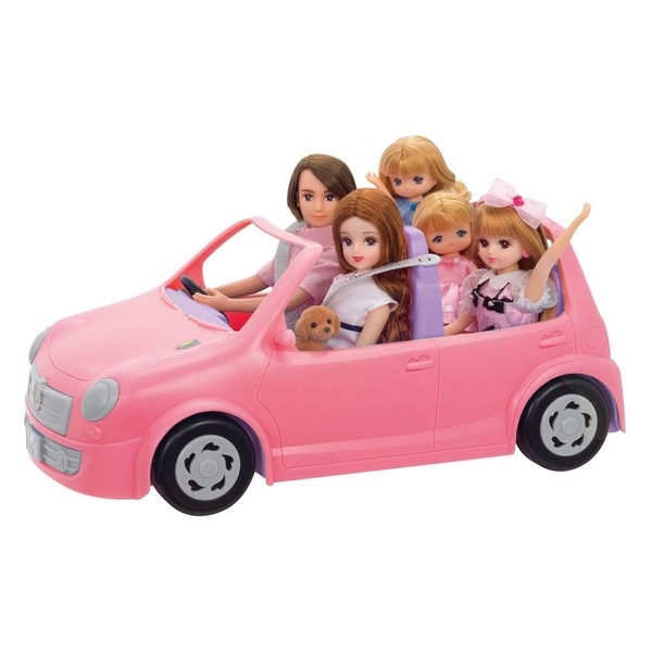 Takara Tomy Licca TAKARA TOMY LF-04 "Licca-chan Family Car" Dress-up Doll Play Play Toy 3 Years and Up, Pass Toy Safety Standards ST Mark Certified