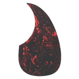 Metallor Acoustic Guitar Pickguard Anti-Scratch Guard Plate Perfect Replacement, Self Adhesive Tear or Water Drop Shape Pick Guards Various Color, Cool Guitar Accessories Gifts (Rose Brown)