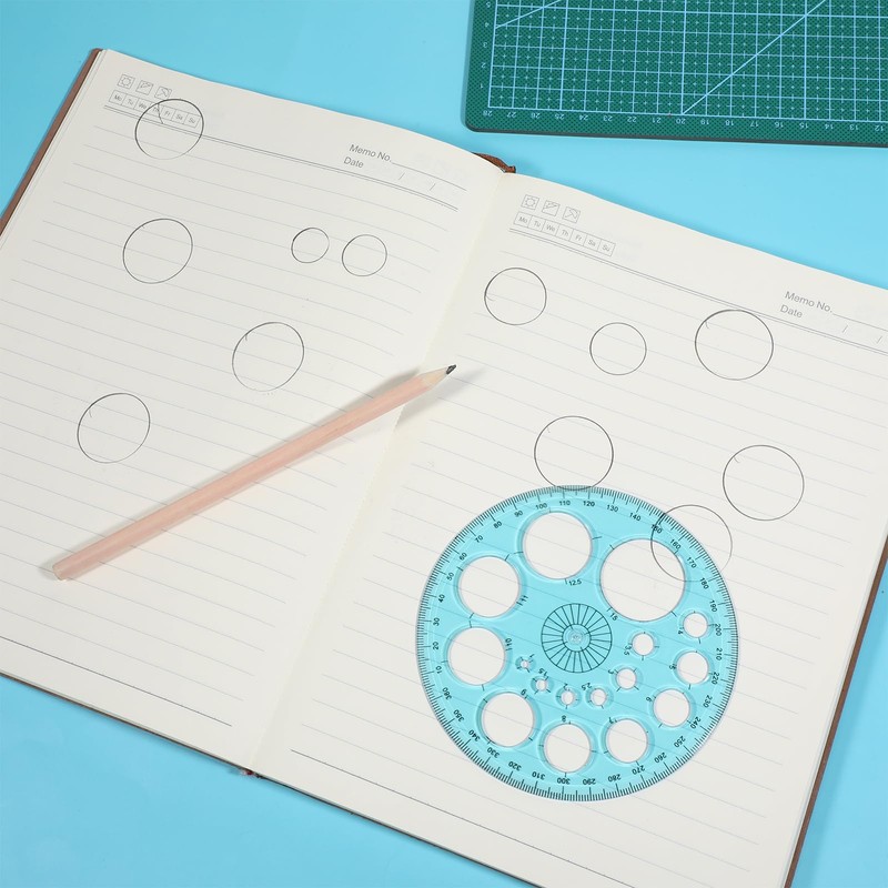BOHUIZ Circle Template for Drawing, Plastic Round Stencil Templates Professional