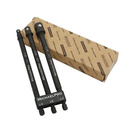 MichaelPro 6-Inch Impact Grade Socket Adapter Set, Extension Bit with Holder, 1/4", 3/8", and 1/2" Drive, Converts Impact Drill Driver into High Speed Socket Driver | MP005021