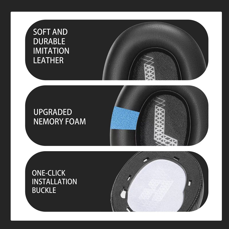 PESLNG Professional PU Leather Replacement Ear Pads for JBL E65