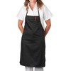 KNG - Black Bib Apron with Pencil Pocket
