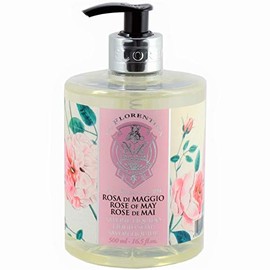 La Florentina Liquid Soap, Rose of May Body Soap, Rose of May Scent, 16.9 fl oz (500 ml)